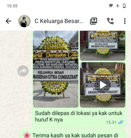 Pengiriman Papan Bunga Duka Kebon Kelapa