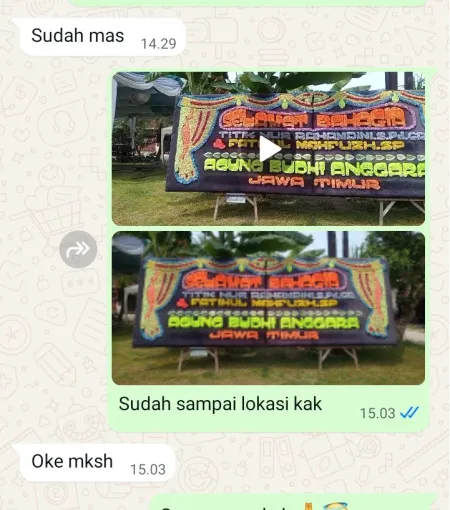 Pengiriman Papan Bunga Kebon Kelapa