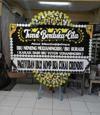 Papan Bunga di Kebon Kelapa